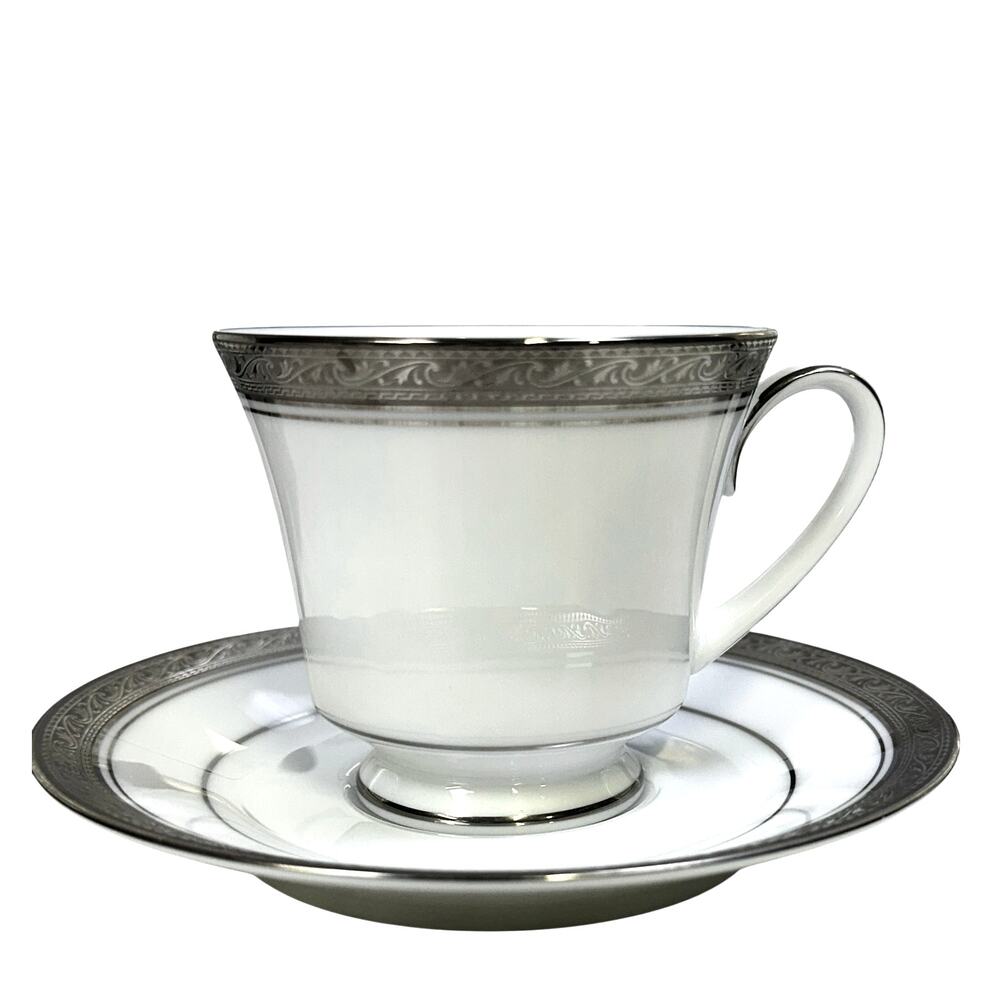 Noritake Legendary Crestwood Platinum 4166 Fine China 5-Piece Place Setting - Picture 3 of 10